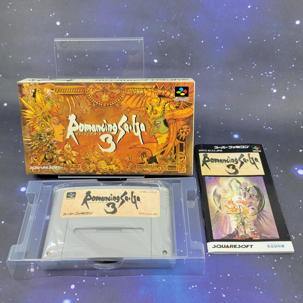 Romancing SaGa 3 (Nintendo Super Famicom) Japanese Video Game CIB Mint 1597